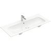 Villeroy & Boch Finion meubelwastafel 1 kraangat 120x50cm ceramic+ met overloop wit SW106534 Villeroy & Boch Finion meubelwastafel 1 kraangat 120x50cm ceramic+ met overloop wit SW106534