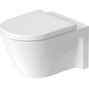 Duravit Starck 2 Wandcloset - 54cm - met spoelrand - diepspoel - verdekte bevestiging - wit 0295869