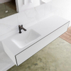 Mondiaz Lagom Meuble avec 1 tiroir 150x30x45cm vasque Cloud gauche 1 trou de robinet Solid Surface Urban SW409219