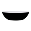 Best Design New Stone Bicolor Baignoire îlot 180x85x52cm Just Solid Noir/blanc SW280133 Best Design New Stone Bicolor Baignoire îlot 180x85x52cm Just Solid Noir/blanc SW280133