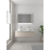 Bruynzeel Giro badmeubelset 49x120x46cm 2 wasbakken 1 lade met spiegel met softclose composite kasjmier grijs SW384339 Bruynzeel Giro badmeubelset 49x120x46cm 2 wasbakken 1 lade met spiegel met softclose composite kasjmier grijs SW384339