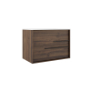 Adema Prime Essential Wastafelonderkast - 99.5x55x45.5cm - 2 lades - Standaard greep - MDF - noten (hout) SW892669