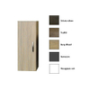 Sanicare Q1 - Q12 - Q17 kolomkast 33.5x32x90cm 1 deur standaard greep met softclose Grey-wood SW279531 Sanicare Q1 - Q12 - Q17 kolomkast 33.5x32x90cm 1 deur standaard greep met softclose Grey-wood SW279531