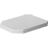 Duravit Serie 1930 toiletzitting - 36.7x43.7cm - hoekig - softclose - quick release - glans wit SW353748