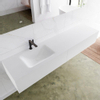 MONDIAZ LAGOM 190cm badmeubel solid surface talc 2 lades Wastafel cloud links 1 kraangat SW409048 MONDIAZ LAGOM 190cm badmeubel solid surface talc 2 lades Wastafel cloud links 1 kraangat SW409048