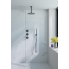 Fortifura Nebbio ensemble de douche pluie apparent – douche de tête Ø 30 cm – bras de plafond 20 cm – flexible lisse – noir mat SW1447099