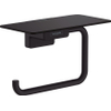 Hansgrohe AddStoris Q closetrolhouder - met planchet - mat zwart SW651131