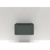 H&R badmeubelen Juice Meuble sous lavabo - 80x45x40cm - angles arrondis - 1 tiroir - poignée intégrée - pétrole mat SW867525
