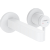 Hansgrohe Finoris 1 greeps wastafelkraan - inbouw - voorsprong 168 mm - met afvoerplug - mat wit SW651182