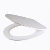 QeramiQ UniSeat toiletzitting - 37.2x44cm - d-vorm - softclose - quick release - glans wit SW955783