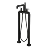 Crosswater Union Vrijstaande Badmengkraan - staand - handdouche - hendel - gecoat zwart mat SW968288