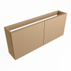 Mondiaz FOWY Meuble sous lave-mains - 120x22x50cm - 2 portes - push to open - softclose - Oro SW1016942