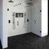 Saniclass Create profielloze nis cabine XL 216.9x200cm met stabilisatiestangen Zwart SW486633 Saniclass Create profielloze nis cabine XL 216.9x200cm met stabilisatiestangen Zwart SW486633