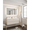 MONDIAZ VICA Ensemble de meuble salle de bain - 120cm - 4 tiroirs - lavabo Cloud double - 2 trous de robinet - solid surface lin SW410956 MONDIAZ VICA Ensemble de meuble salle de bain - 120cm - 4 tiroirs - lavabo Cloud double - 2 trous de robinet - solid surface lin SW410956