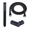 FugaFlow Eccelente Sobrado ensemble de douche à main avec support de douche debout et tuyau anti-torsion noir SW1124047