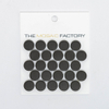 SAMPLE The Mosaic Factory London carreau mosaïque 1.9x0.5x0.5cm pour sol pour intérieur et extérieur Rond Céramique Noir SW862054