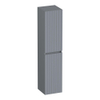 BRAUER Joy Wavy Armoire haute - 160x35x35cm - 1 porte - ouverture à gauche ou à droite - sans poignée - gris mat SW1201322