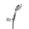 Hotbath Mate Ensemble de douchette support mural réglable avec douchette et flexible de douche chrome SW11680