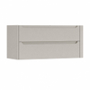 H&R Badmeubelen Juice Meuble sous vasque - 120x45x50cm - coin droit arrondi - 2 tiroirs - poignée intégrée - beige mat SW1489674