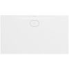 Villeroy & Boch Ecora douchebak - 140x80x3.5cm - afvoer lange zijde - stone white (wit) SW1558983