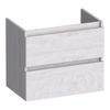 BRAUER Joy meuble sous-lavabo peu profond - 60x39x50cm - 2 tiroirs softclose - sans poignées - 1 découpe pour siphon - Forest Seashell SW1201189