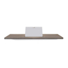 Looox Wood collection tablette de baignoire 78cm avec support blanc mat chêne blanc mat SW73157