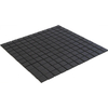 La Mosaic Factory London carreau mosaïque - 30x30cm - carrelage mural et de sol - Carré - Porcelaine Noir Mat SW104832