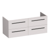 BRAUER Trust wastafelonderkast 120 excl. opbouwgrepen 4 softclose lades en 2 sifon uitsparingen - mat zand SW1203937