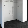 Saniclass Create douchedeur 200x200cm 2-delig profielloos met antikalk en 8mm veiligheidsglas geborsteld RVS SW223816 Saniclass Create douchedeur 200x200cm 2-delig profielloos met antikalk en 8mm veiligheidsglas geborsteld RVS SW223816