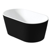 Saniclass Monaco Baignoire îlot 170x80x58cm noir blanc SW161916 Saniclass Monaco Baignoire îlot 170x80x58cm noir blanc SW161916
