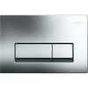 Geberit Delta50 bedieningsplaat - 2-toets spoeling - rechthoekige knoppen - dualflush - glans chroom SW765582