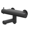 IVY Bond Mitigeur de bain thermostatique apparent - bec de baignoire orientable - inverseur - Cooltouch - Noir mat PED SW1031083