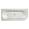 Xenz Charley hoekbad links vrijstaand bad 180x80x60 edelweiss incl. 7006 badafvoer/vulcombinatie chroom SW103248 Xenz Charley hoekbad links vrijstaand bad 180x80x60 edelweiss incl. 7006 badafvoer/vulcombinatie chroom SW103248