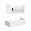 Clou Flush lave-mains - 36x18x9cm - sans trou robinet - gauche - sans trop-plein - blanc mat SW795716