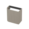 INK Concept R Fonteinonderkast - 40x22x40cm - 1 deur - rechtsdraaiend - afgeronde hoek - gefreesd - mdf lak - mat creme cotton SW1406152