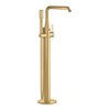 Grohe Essence New Partie de finition pour robinet de bain sur pied avec inverseur et bec rotatif 27.7cm avec douchette et flexible 125cm cool sunrise brossé SW98813 Grohe Essence New Partie de finition pour robinet de bain sur pied avec inverseur et bec rotatif 27.7cm avec douchette et flexible 125cm cool sunrise brossé SW98813