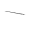 Hotbath &MORE Étagère de salle de bains - 80cm - rails de fixation inclus - 1 découpe - pour distributeur de savon ou gobelet - Blanc mat SW1245971