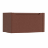 H&R Badmeubelen Juice Meuble sous lavabo - 80x45x40cm - angle droit arrondi - 1 tiroir - poignée intégrée - Terra mat (rouge) SW1109743