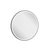 Crosswater Infinity Miroir - 70x70cm - Rond - avec éclairage - Slate brossé (gunmetal) SW1026404