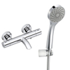 Adema Calypte Mitigeur baignoire avec douchette et flexible lisse Chrome SW444773 Adema Calypte Mitigeur baignoire avec douchette et flexible lisse Chrome SW444773