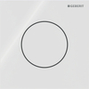 Geberit Type 40 urinioir bedieningsplaat - pneumatisch - rond - wit SW1237101