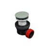 MONDIAZ Ruimte besparende click sifon 6.7cm hoog Solid surface rond Greey SW476744 MONDIAZ Ruimte besparende click sifon 6.7cm hoog Solid surface rond Greey SW476744