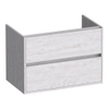 BRAUER Adore meuble sous-lavabo - 80x46x55cm - 2 tiroirs softclose - sans poignées - 1 découpe pour siphon - Forest Seashell SW1198365