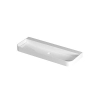 INK Duomo Lavabo - 120x45x10cm - à poser - coins arrondis - sans trou de robinet - polystone - blanc brillant SW1405871