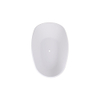 FugaFlow Eccelente Calma Vrijstaand Bad - 180x80cm - solid surface - wit mat SW1587826