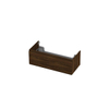 Ink meuble sous-vasque 100x35x45cm 1 tiroir sans poignée cadre tournant en bois SW352416