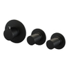 BRAUER Stripe Inbouwthermostaat - 2 stopkranen - inclusief inbouwdeel - mat zwart SW1435119
