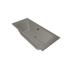 Xenz Robijn Baignoire duo - 180x80x48 - bonde centrale - acrylique - ciment SW378309