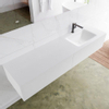 MONDIAZ LAGOM 170cm badmeubel solid surface talc 2 lades Wastafel cloud rechts 1 kraangat SW409037 MONDIAZ LAGOM 170cm badmeubel solid surface talc 2 lades Wastafel cloud rechts 1 kraangat SW409037