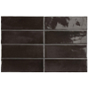 Equipe Ceramicas Premium Koko Carrelage mural - 15x5cm - 8mm - Noir SW1151522